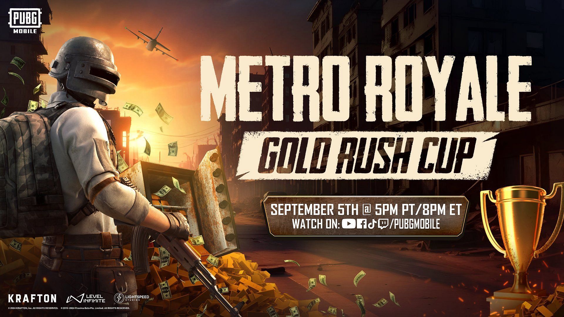 Win the Metro Royale Gold Rush Cup! (Image via Tencent Games)