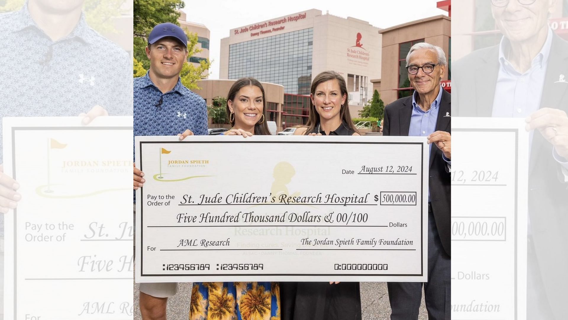 Jordan Spieth and wife Annie donate $500,000 to St. Jude Children