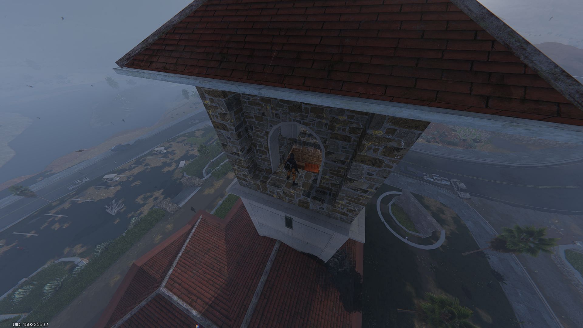 The Mystical Crate can be found inside the tower on top of the building with the red rooftop (Image via Starry Studio)