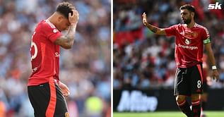 How did Manchester United captain Bruno Fernandes react to Jadon Sancho missing penalty in Community Shield? Journalist makes key observation