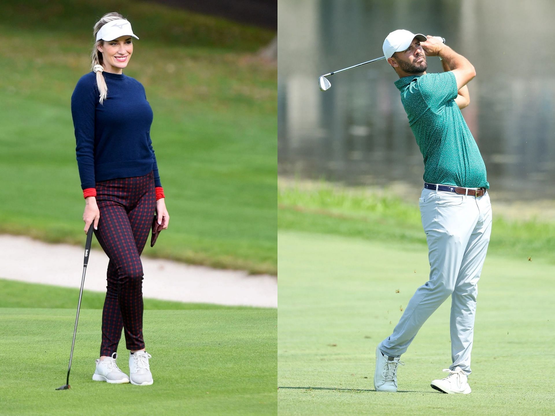 Paige Spiranac and Wesley Bryan will play at the first Creator Classic (Images via Imagn)