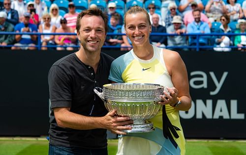 Marijn Bal with Petra Kvitova. (Image via Getty)