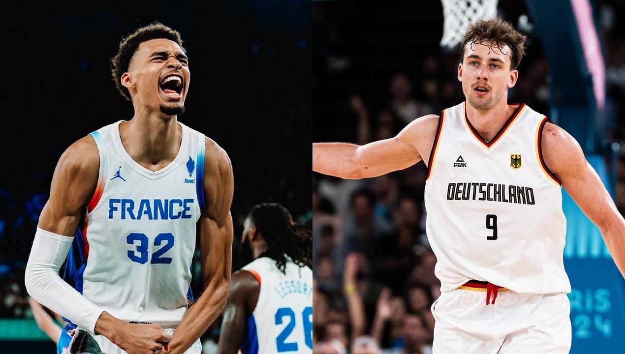 France vs Germany Preview and Prediction for 2024 Paris Olympics Basketball. (Credit: France Basketball and Germany Basketball/X)