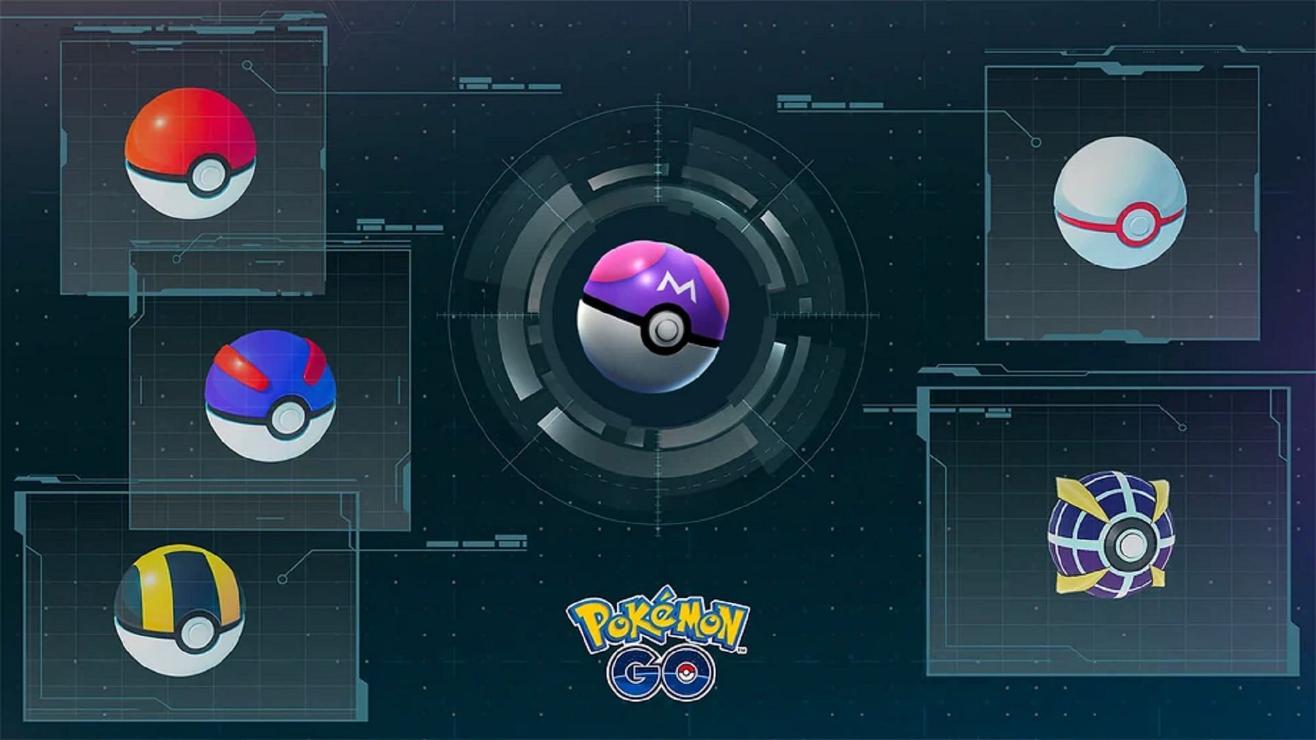 The Beast Ball alongside other Poke Ball types in Pokemon GO (Image via Niantic)