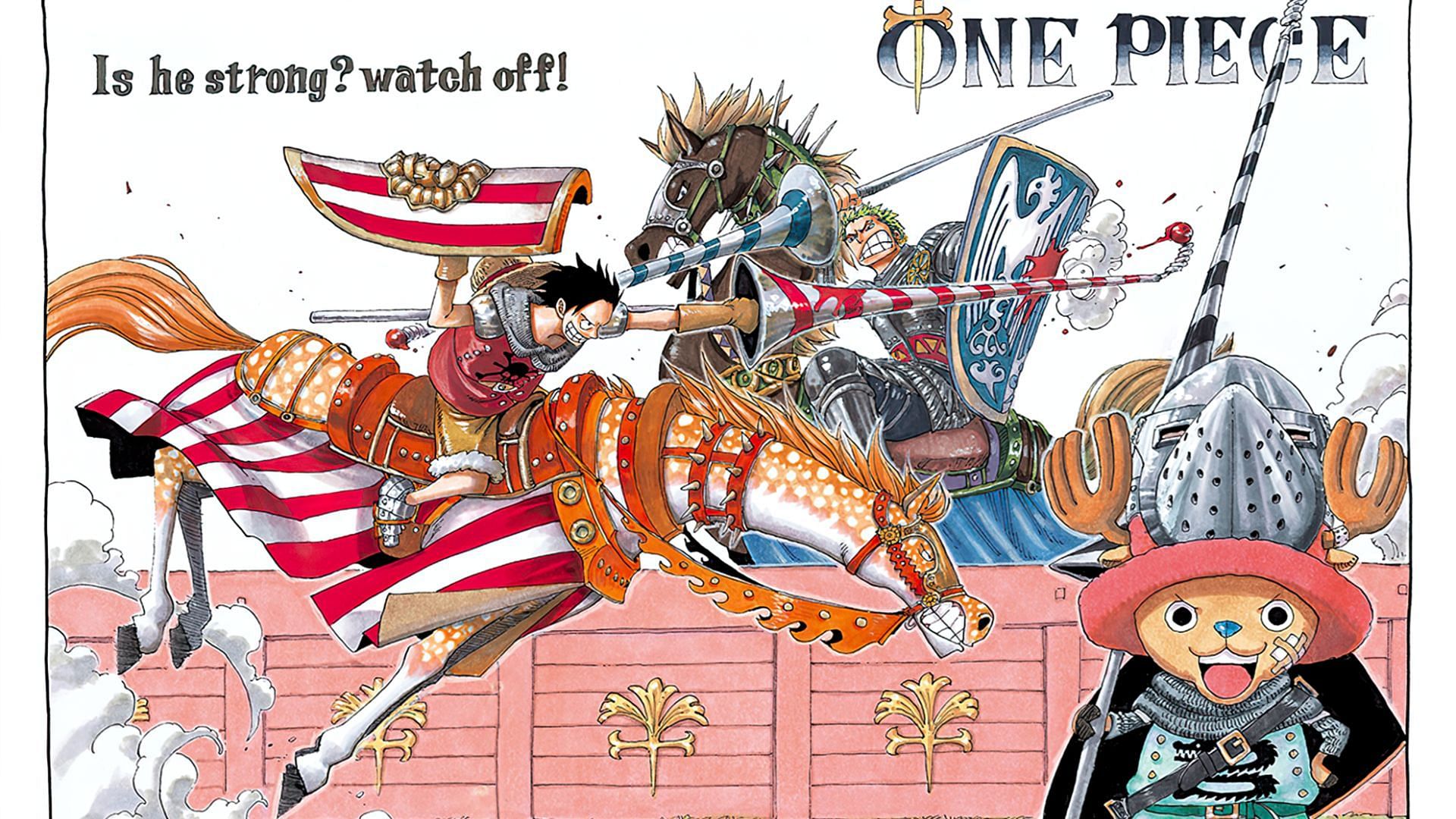 Chapter 387&#039;s color spread (Image via Shueisha)