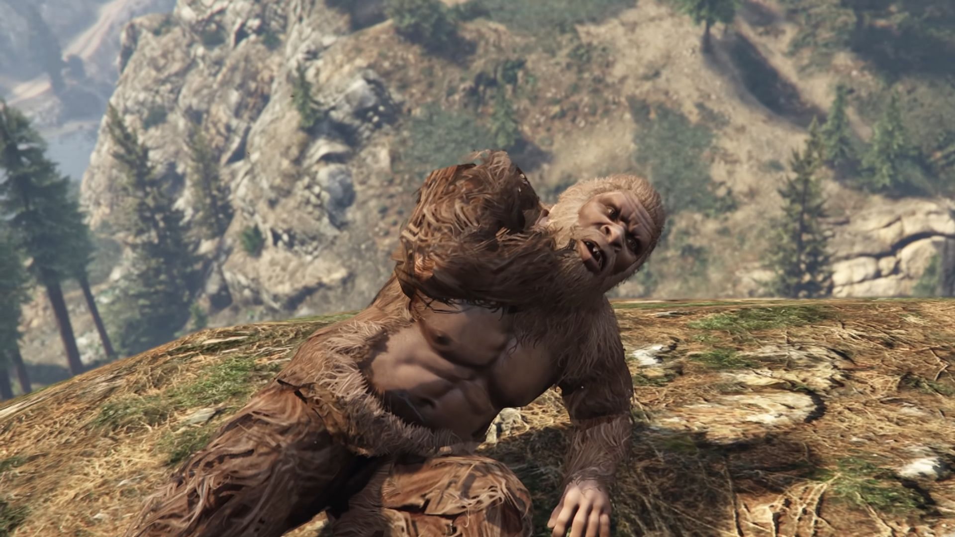 The Bigfoot in Grand Theft Auto 5 (Image via YouTube/GTA Series Videos)