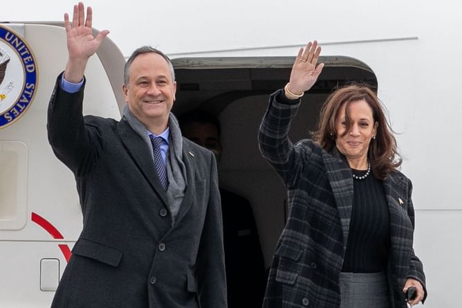 "So she saw you were an adulterer" — Internet reacts to Doug Emhoff revealing Kamala Harris Googled him before their first date