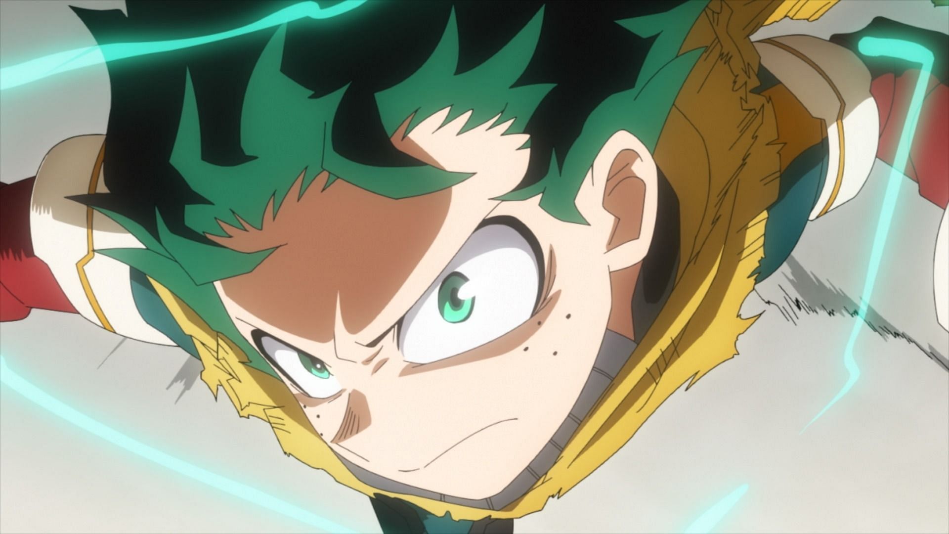 Izuku Midoriya as seen in the My Hero Academia anime (Image via BONES)