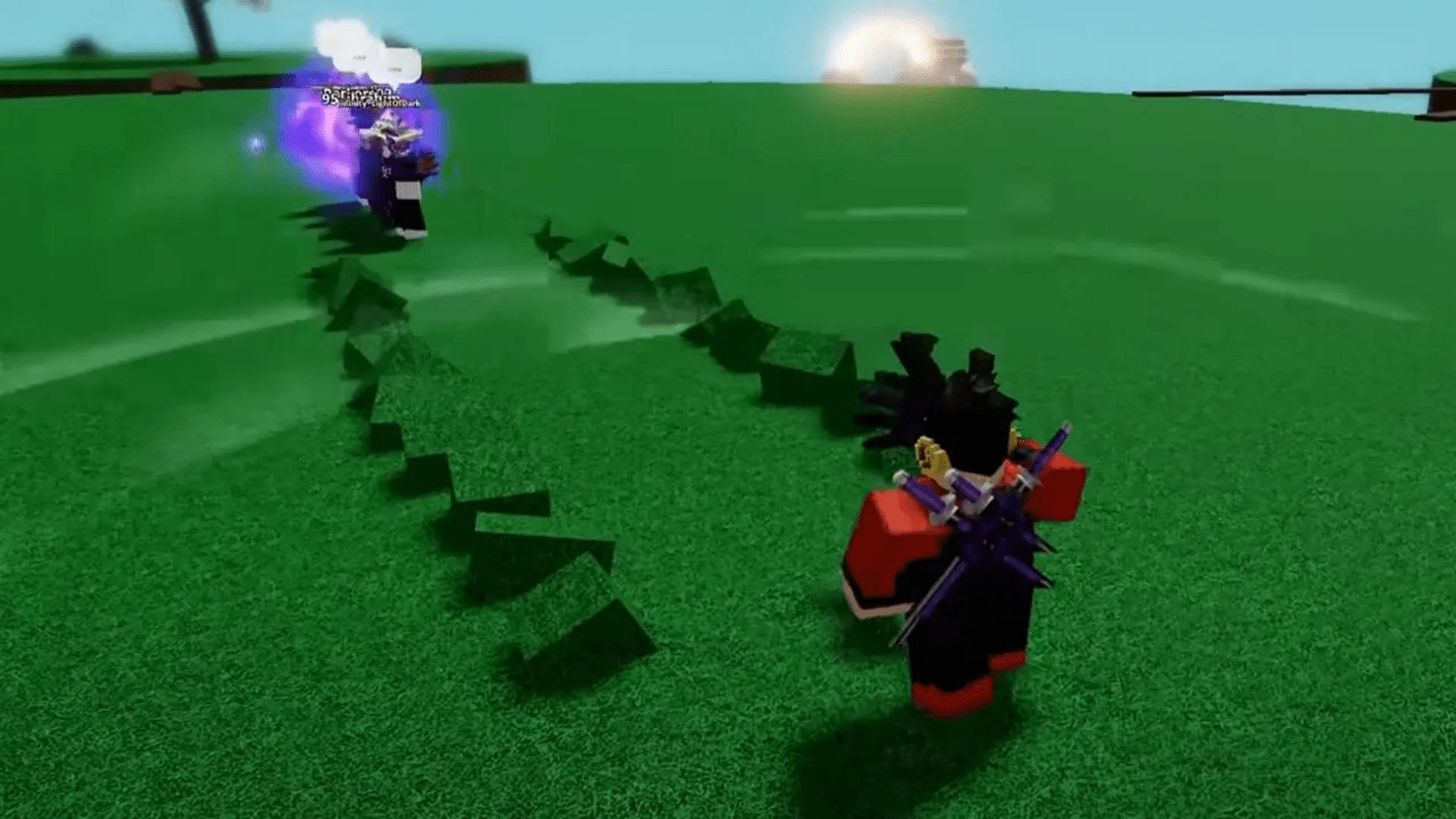 Gameplay screenshot of the Rojo Glove from Slap Battles (Image via Roblox)