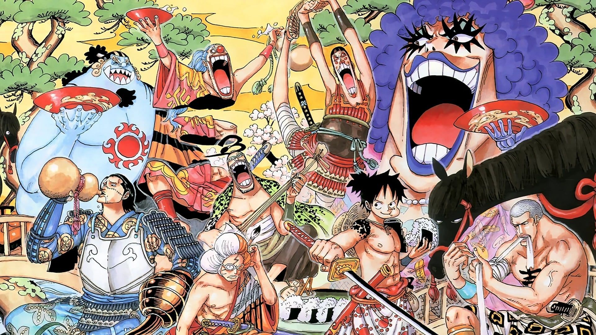 Chapter 547&#039;s color spread (Image via Shueisha)