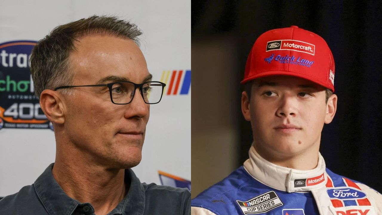 Kevin Harvick and Harrison Burton (Images via Getty)