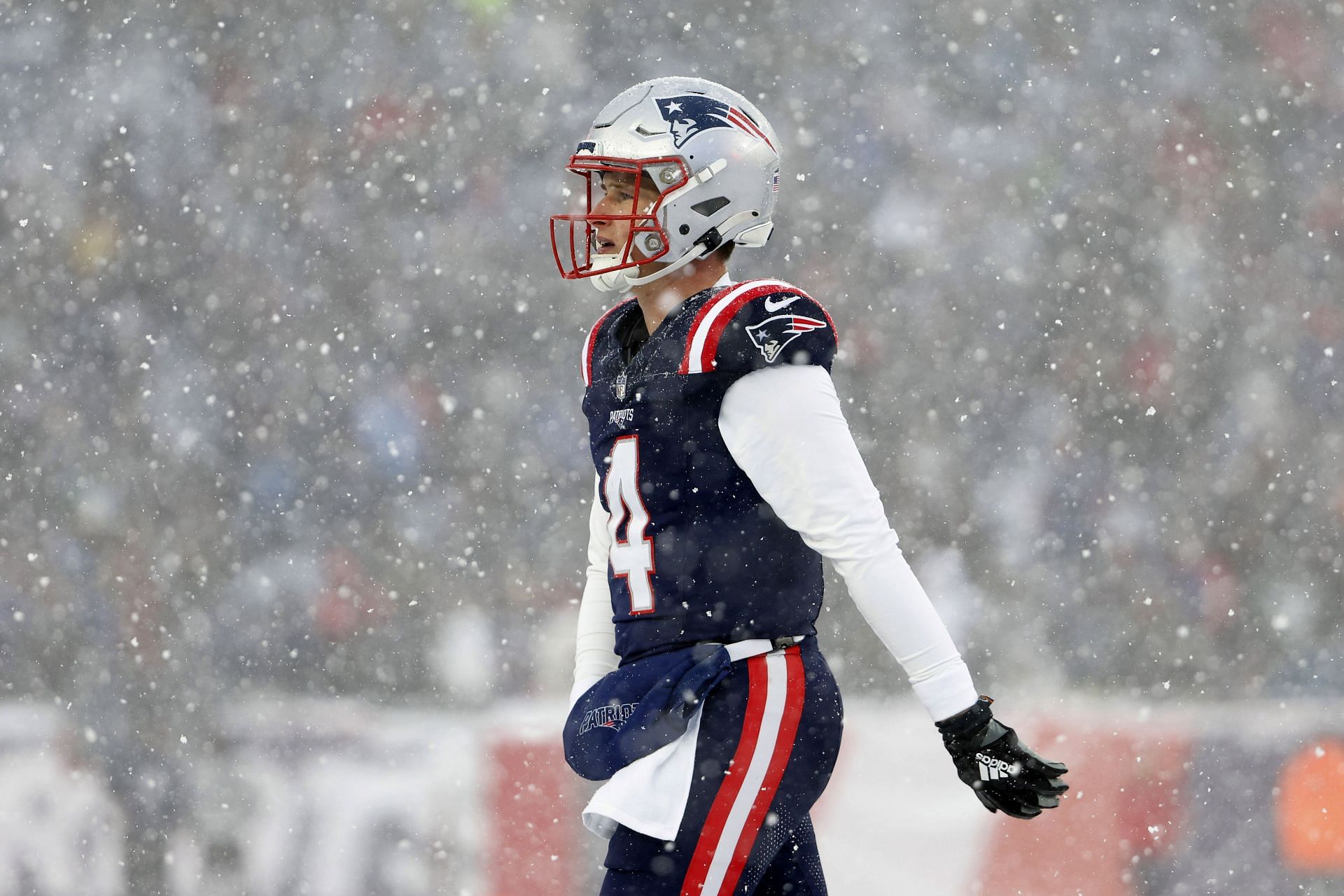 Bailey Zappe during New York Jets vs. New England Patriots - Source: Getty