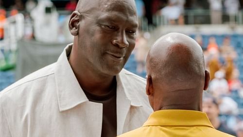 MJ at Dwight Freeney's HoF induction