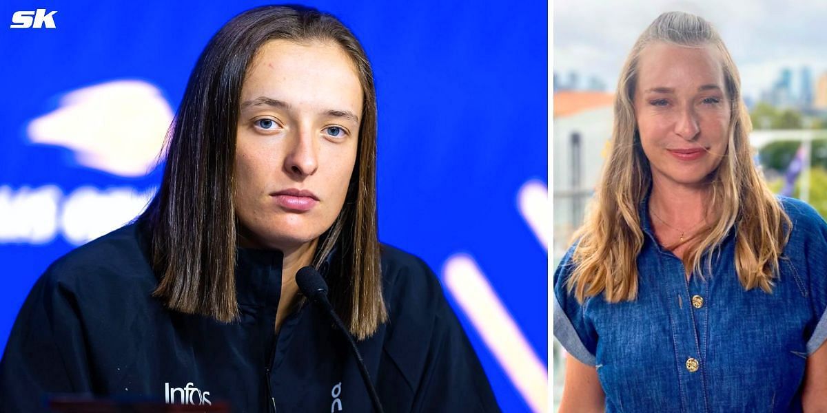 Iga Swiatek (L) and Barbara Schett. (Images: Getty/Instagram - Barbara Schett)