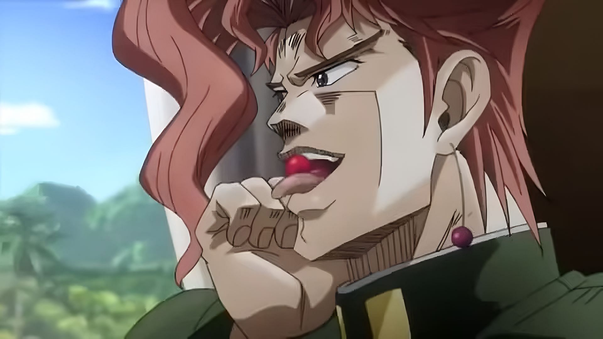 Noriaki Kakyouin as seen in JoJo&#039;s Bizarre Adventure: Stardust Crusaders (Image via David Production)