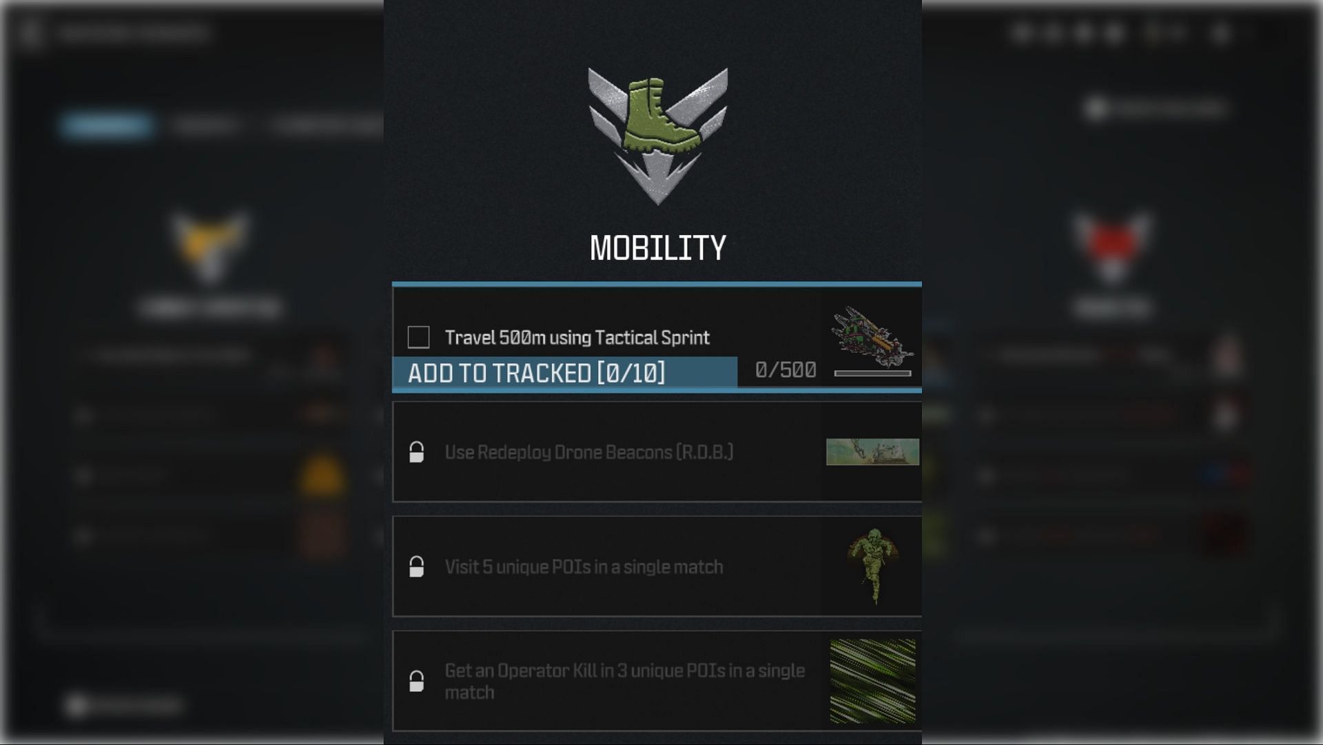 Mobility challenges in WZ (Image via Activision)