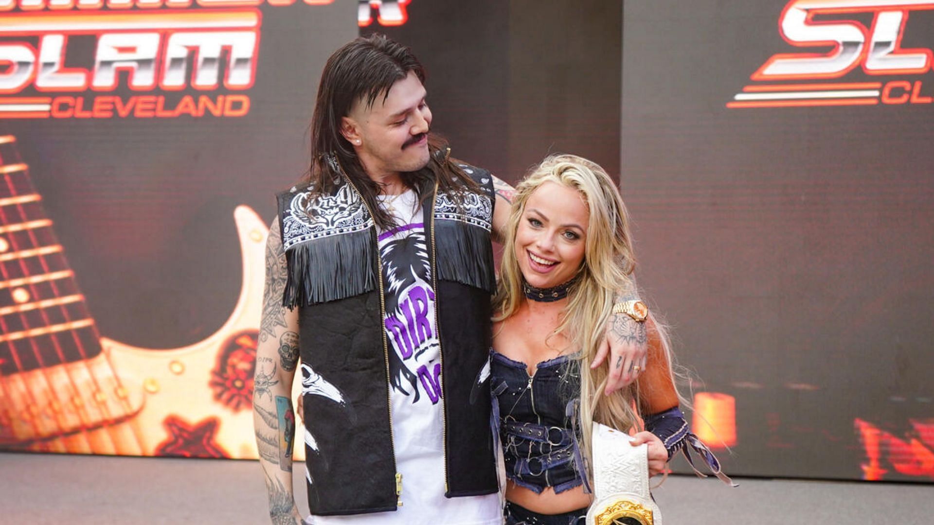 Liv Morgan and Dominik Mysterio at WWE SummerSlam 2024! [Image credit: WWE.com]