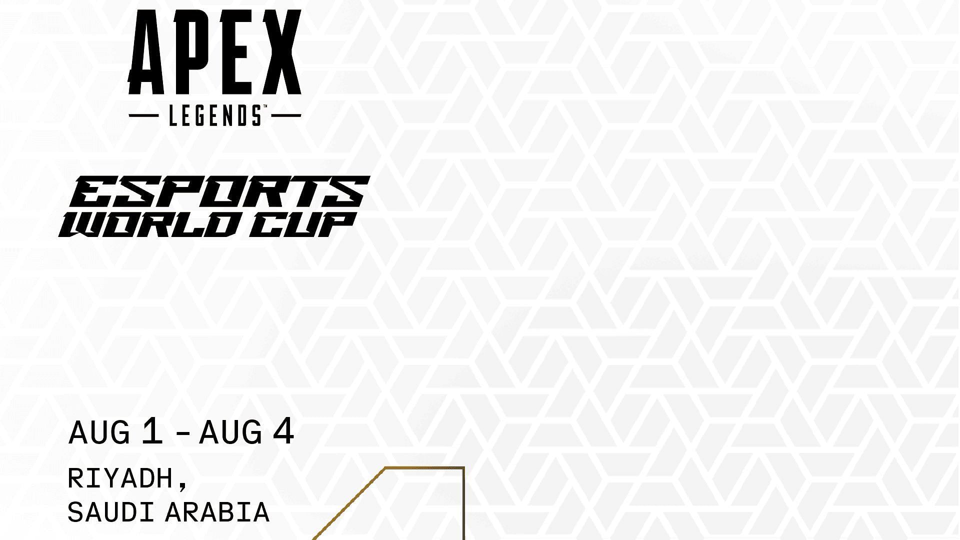 Apex Legends Esports World Cup schedule (Image via EWC)