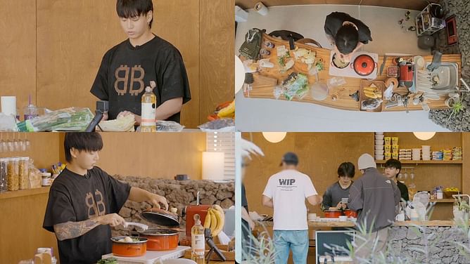 "Such a thoughtful & considerate human" — Fans react as BTS' Jungkook personally cooks and serves a meal to 'Are You Sure?!' filming crew