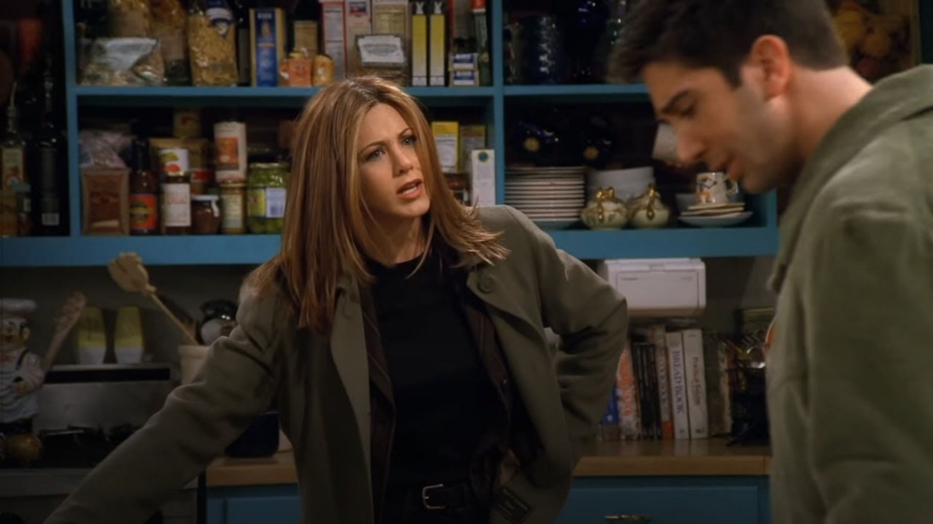 Ross and Rachel in a heated argument (Image via YouTube/@tbs)