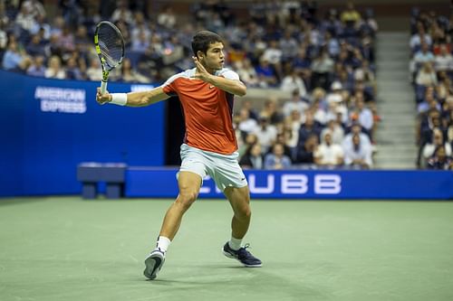 Carlos Alcaraz at the US Open 2022. (Photo: Getty)