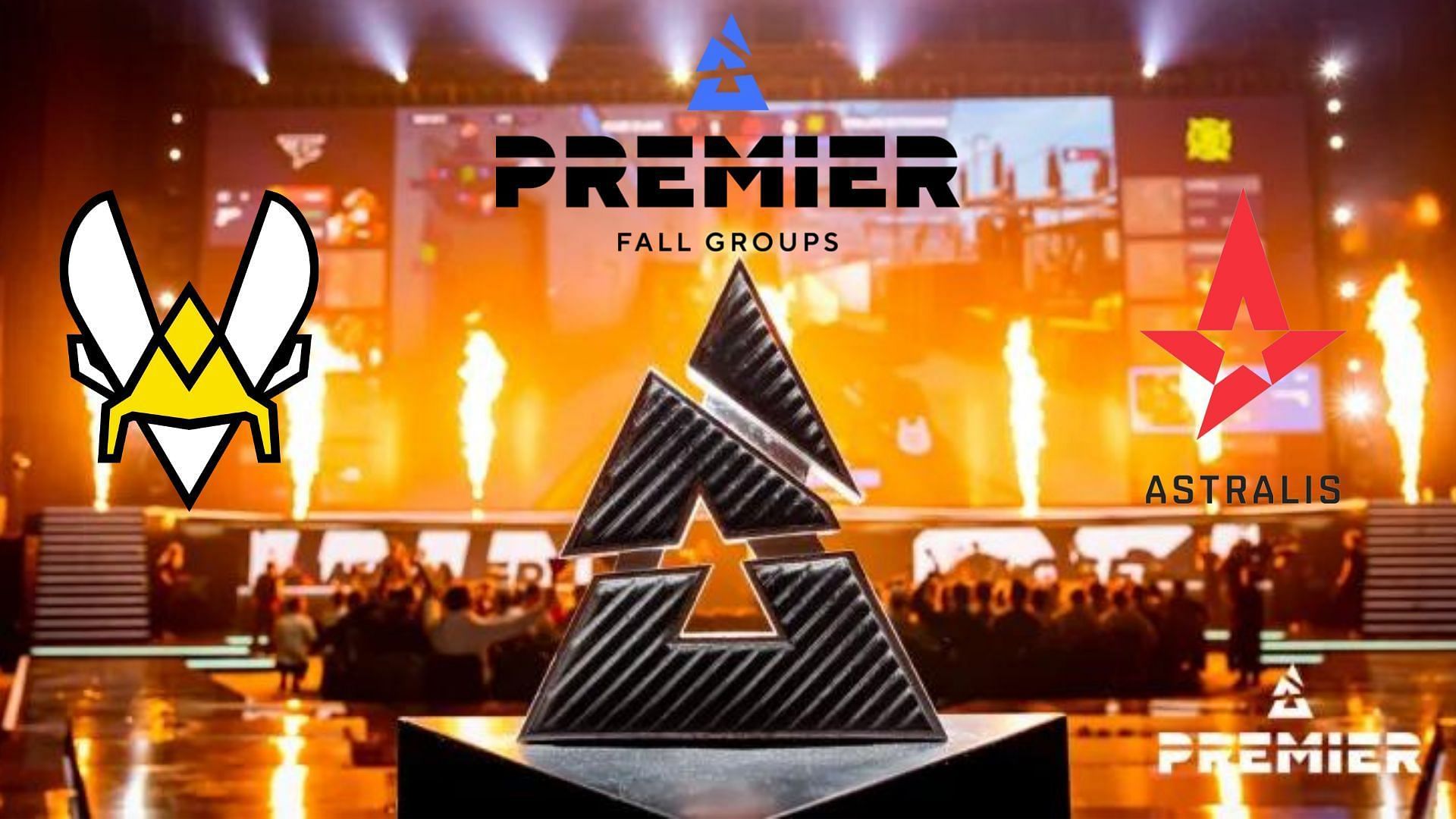 Team Vitality vs Astralis Group B Final BLAST Premier Fall Groups 2024 (Images via Team Vitality, Astralis)