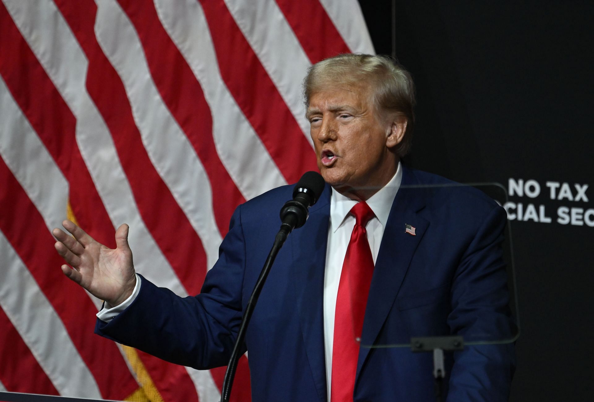 Republican presidential nominee, former U.S. President Donald Trump presidential campaign rally in Asheville - Source: Getty