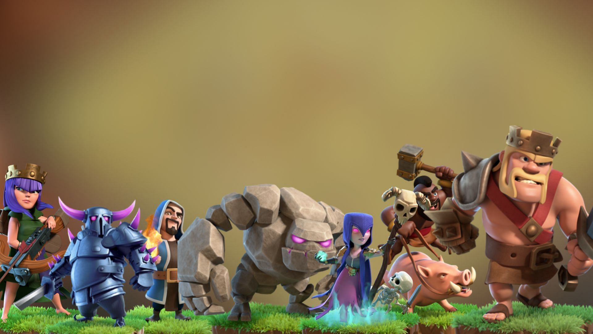 Best Golem attack strategies in Clash of Clans (Image via SuperCell)