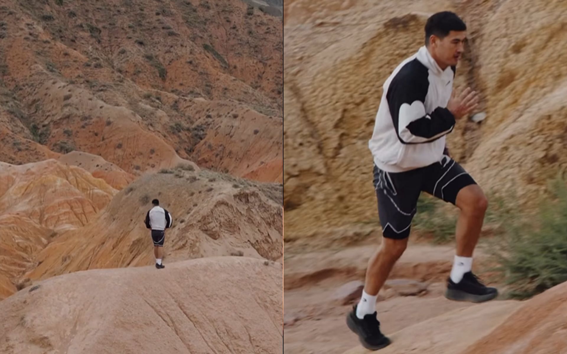 Dmitry Bivol during his mountain training session. [Images courtesy: @bivol_d on Instagram]