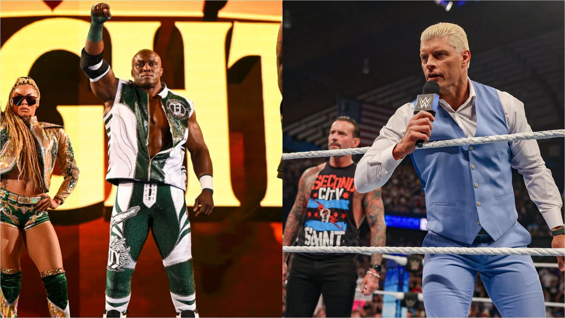 The All Mighty has shared many years in the company with Punk and Rhodes [Images from WWE.com]