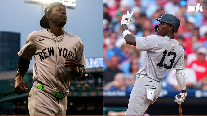 “Are we sure this is allowed”; “How much do the Yankees fine him per game” - MLB fans shocked as Jazz Chisholm Jr. wears green belt on Yankee uniform