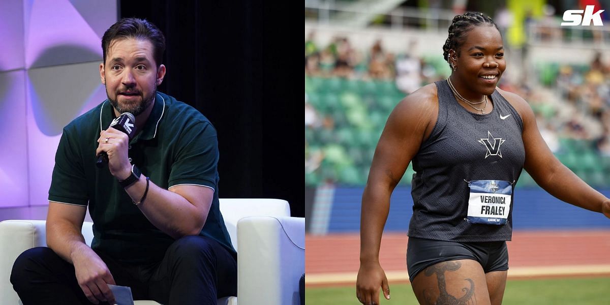 Alexis Ohanian paid off Veronica Fraley&#039;s rent after the thrower faced financial setbacks. (Images by Getty)