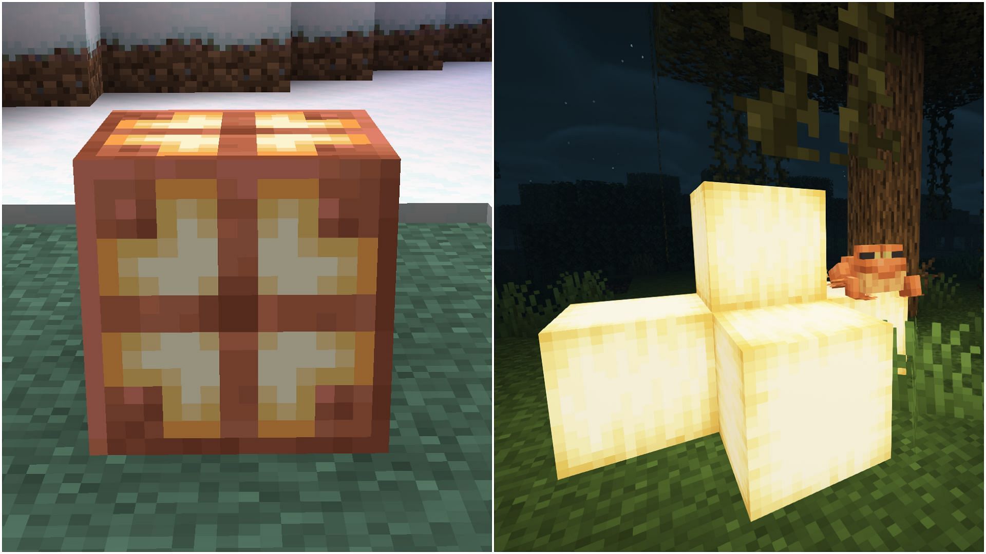 Copper bulbs are better light blocks than froglights (Image via Mojang Studios)