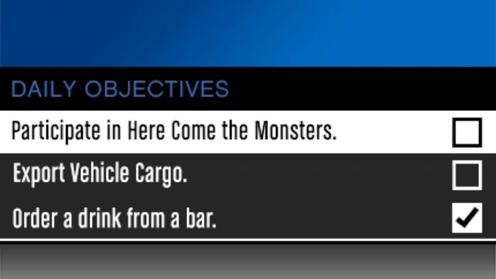 An example of daily objectives that you can complete in the game for money (Image via Rockstar Games || GTA Wiki)