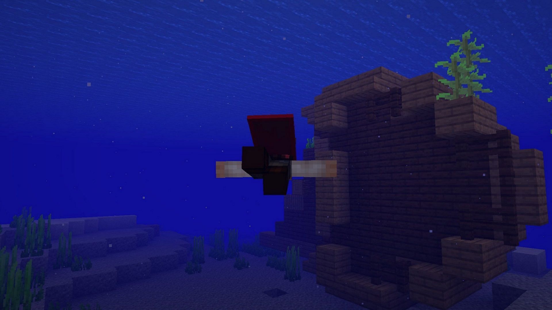 Minecraft&#039;s aquatic-generated structures can be invaluable for surviving on islands (Image via Mojang)