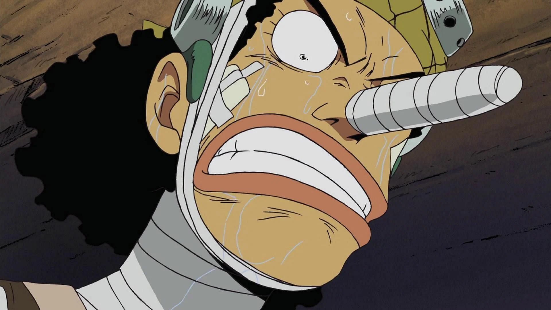 Usopp as shown in the anime series (Image via Toei Animation)