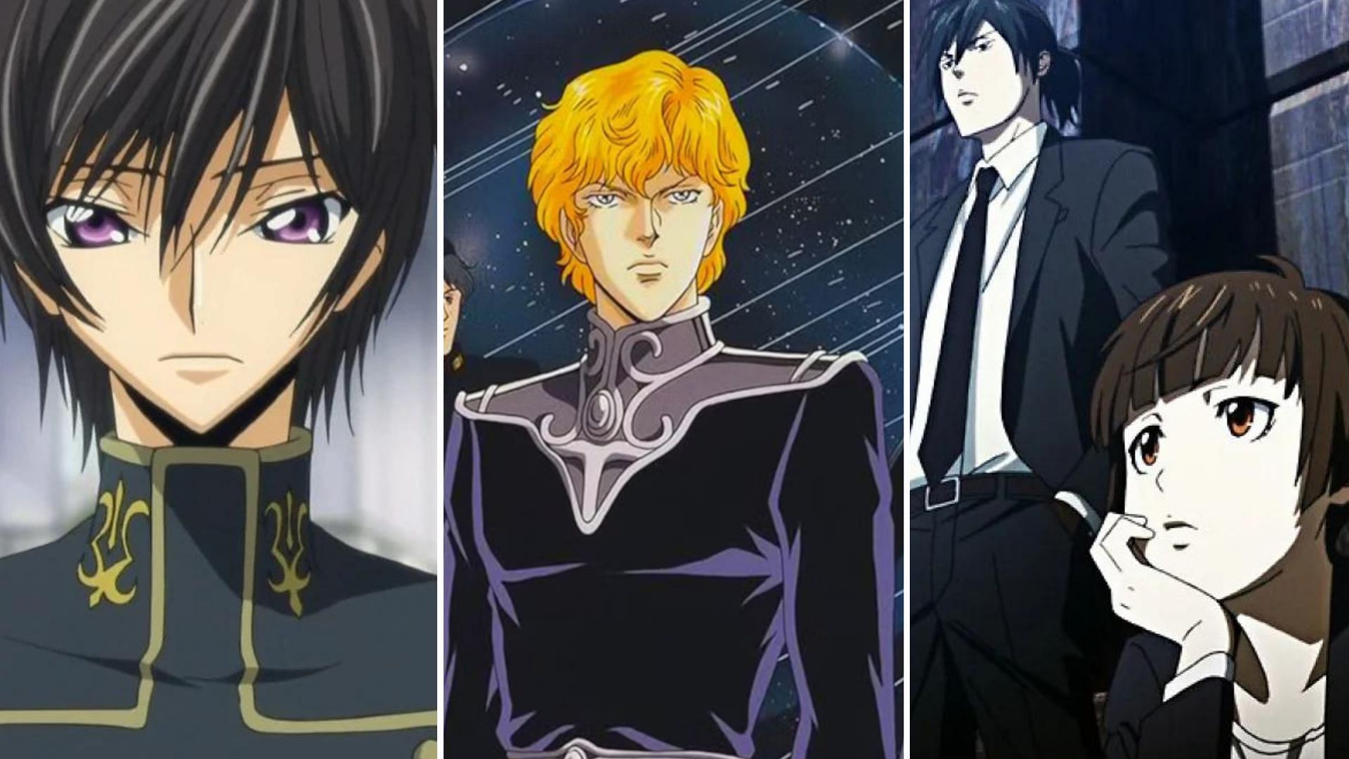 Legend of the Galactic Heroes, Code Geass: Lelouch of the Rebellion, Psycho-Pass