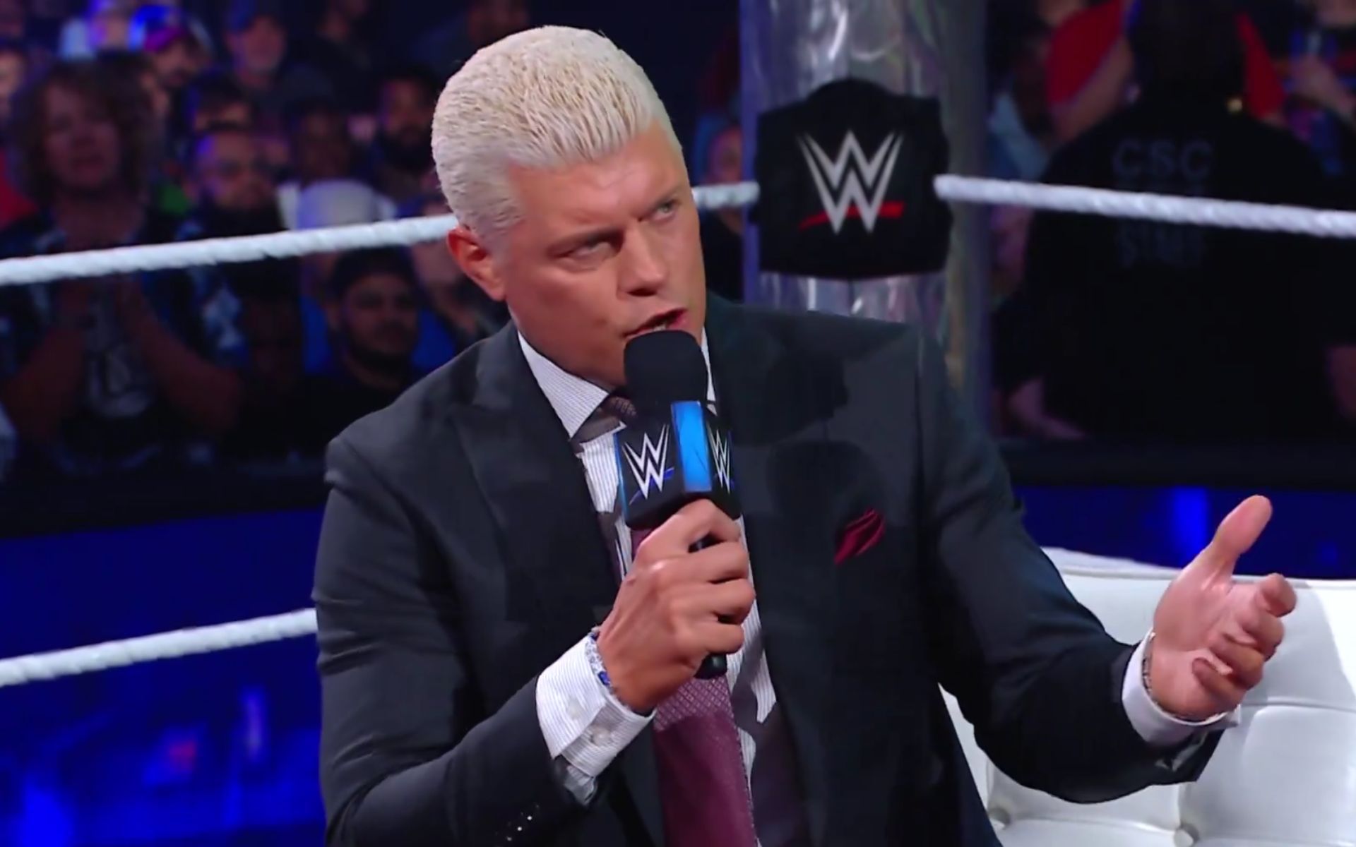 26-time champion shown on WWE television after a very long time in segment involving Cody Rhodes on SmackDown