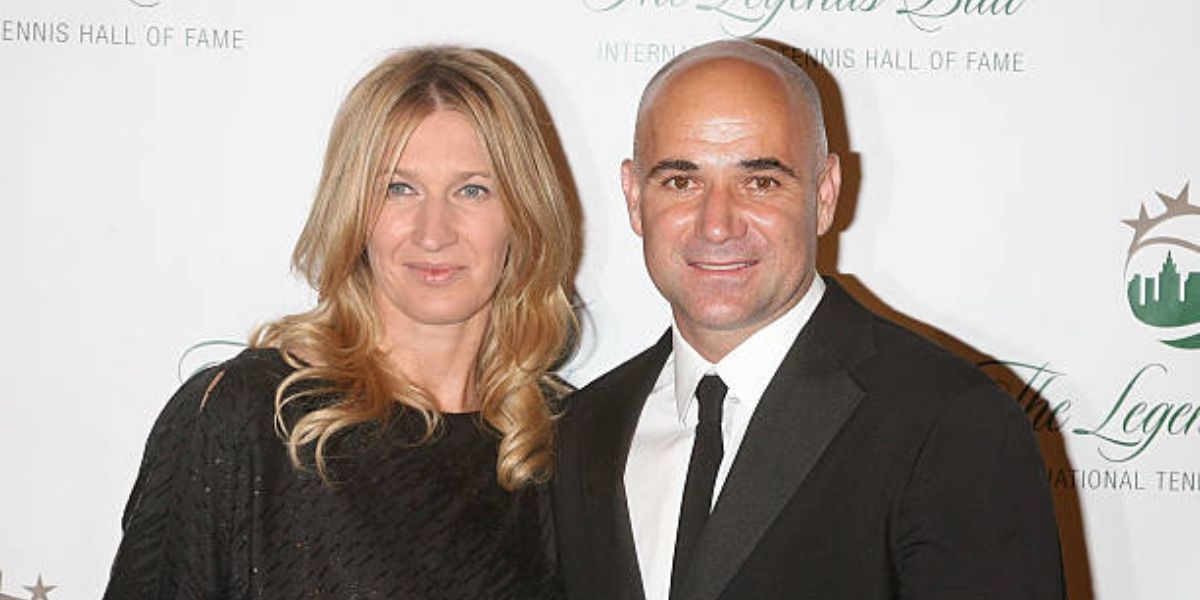 Andre Agassi with Steffi Graf [Image Source: Getty Images]