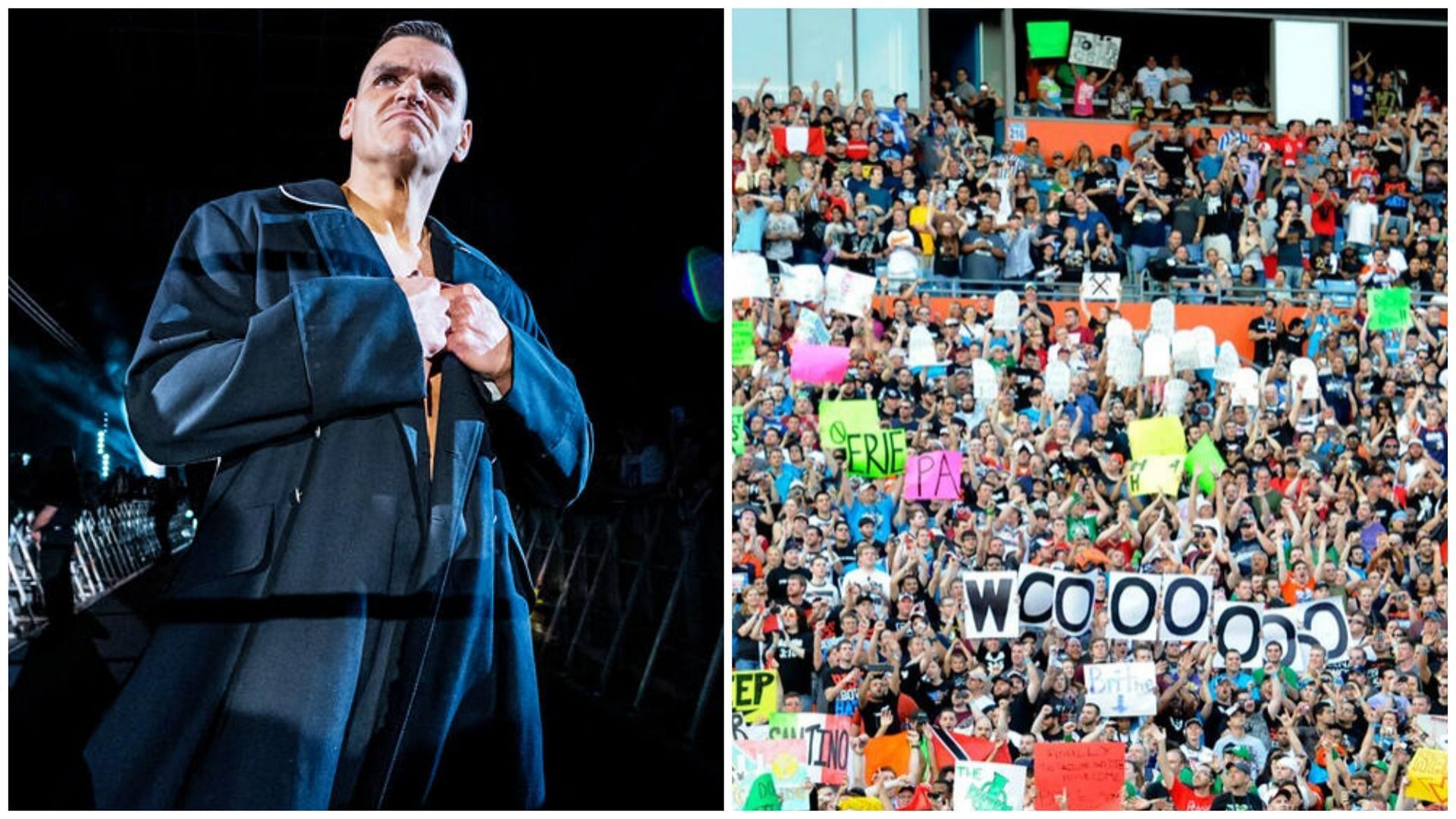 WWE star receives standing ovation after match against Gunther. (Photos: WWE.com)