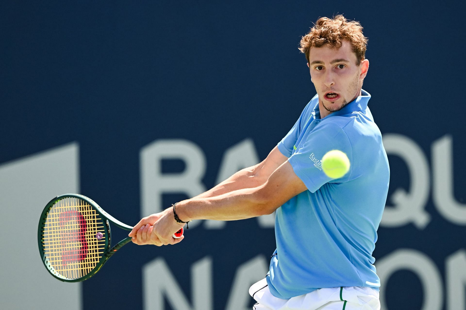 Ugo Humbert in action at the National Bank Open (Picture: Getty)