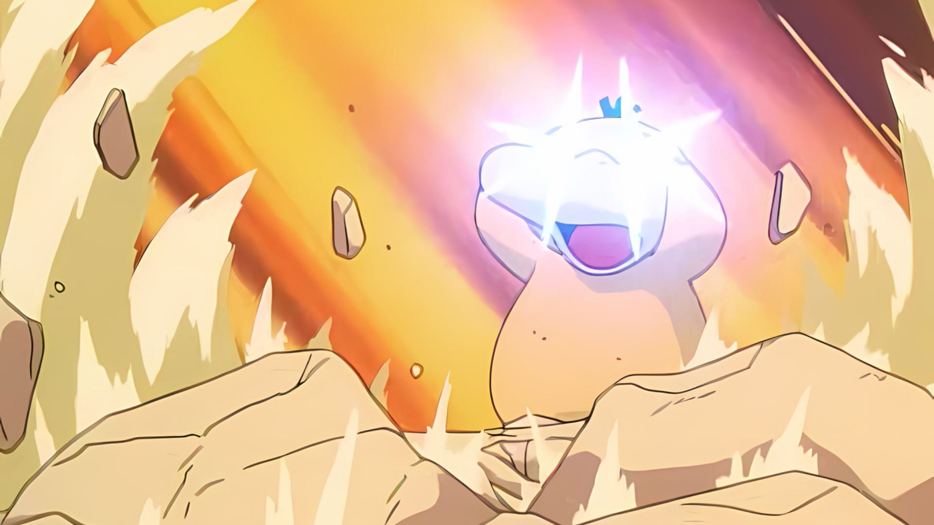 Psyduck seen using its Psychic abilities in the anime (Image via The Pokemon Company)