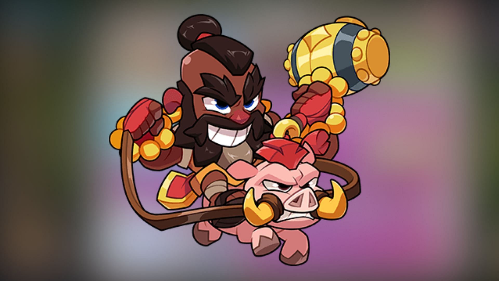 Baby Hog Rider gets a turbo boost when on grass (Image via Supercell)