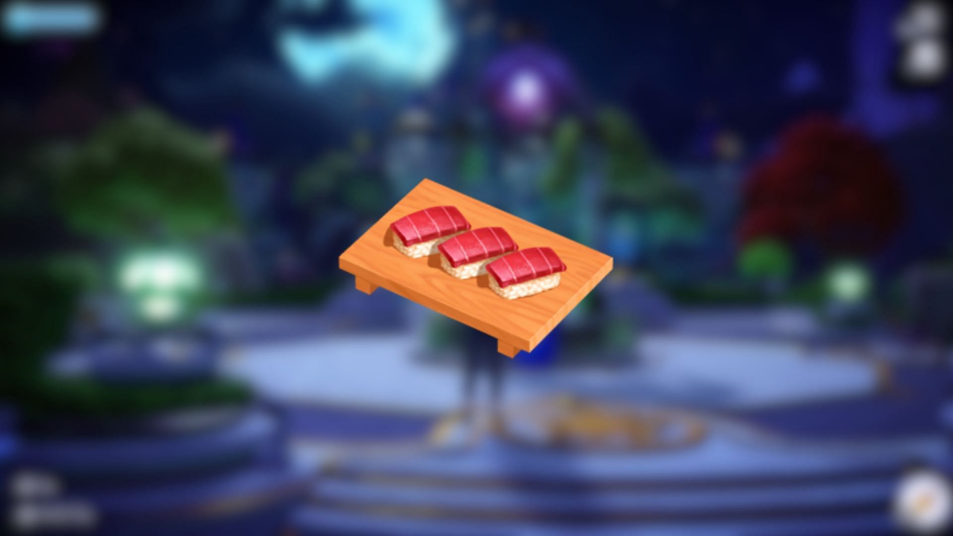 A guide for crafting Maguro Sushi in Disney Dreamlight Valley (Image via Gameloft)