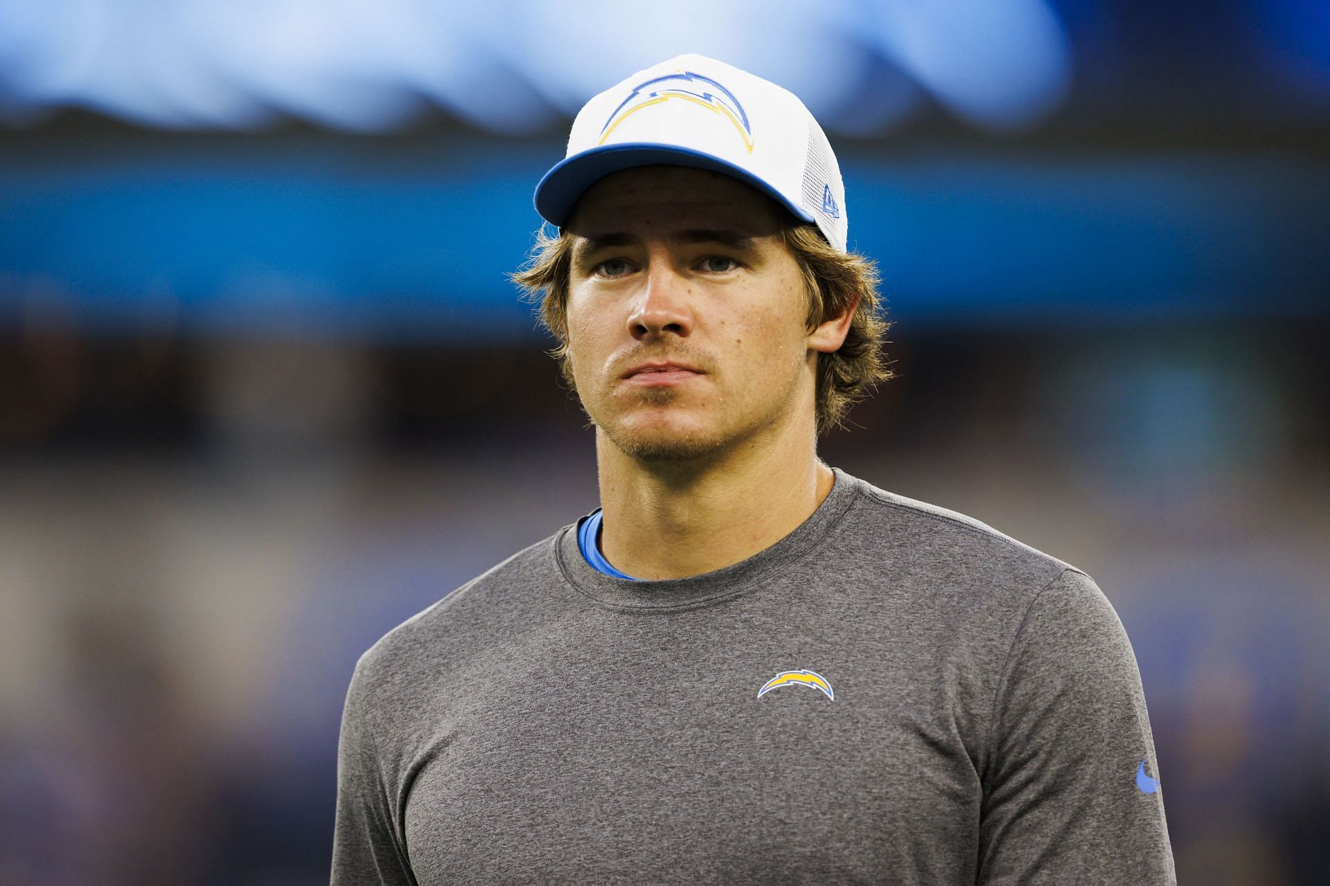 Justin Herbert during Los Angeles Rams v Los Angeles Chargers - Source: Getty