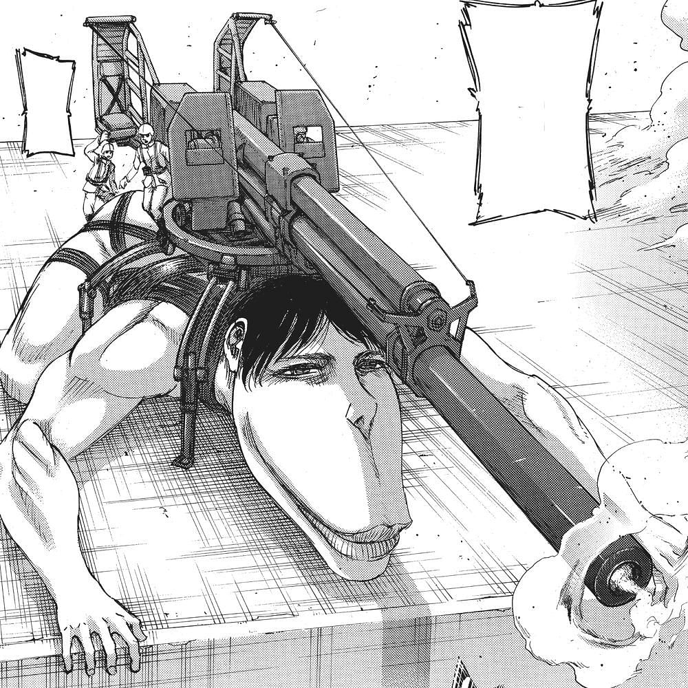 Pieck Finger&#039;s Cart Titan. Image Source: Attack on Titan manga: Chapter 117.