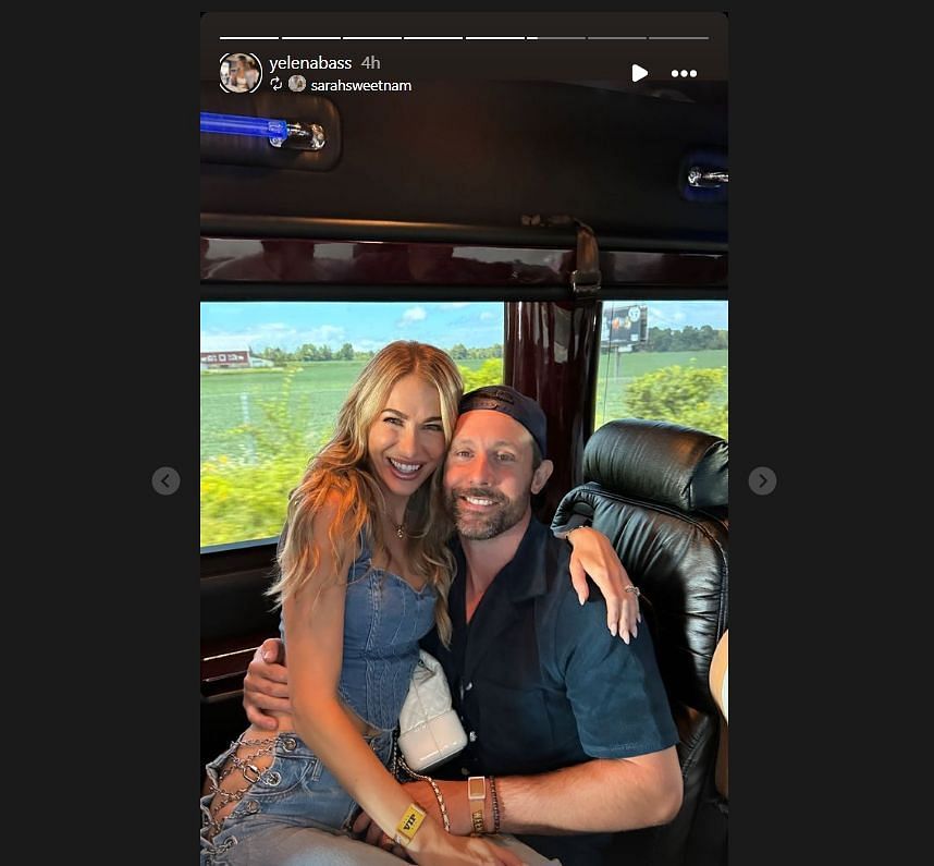 Rachel and Sam Gagner posed for a picture together (Credit: Rachel IG)