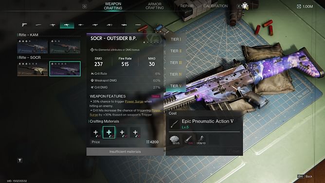 How to get Epic Pneumatic Action in Once Human