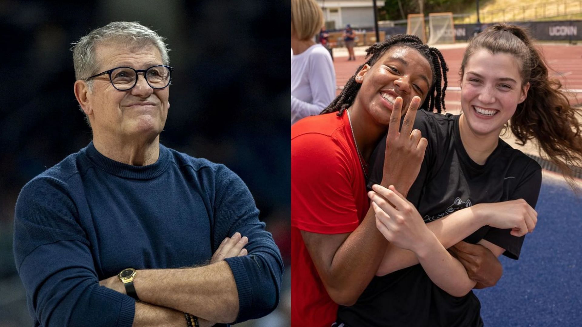 Geno Auriemma and Morgan Cheli