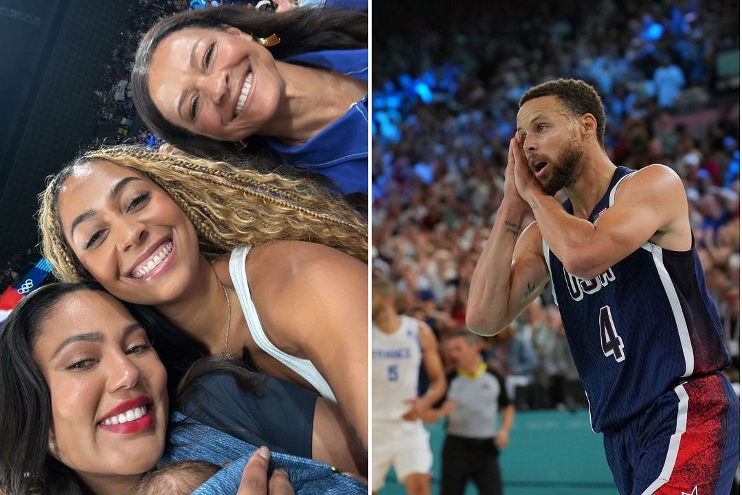 Steph Curry rushes to share emotional embrace with jubilant wife, newborn kid &amp; family after Olympic win (Image: Team USA Basketball/Sydell Curry IG)